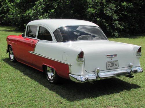 1955 Chevy Bel Air Red and White Mod 210, US $30,000.00, image 24