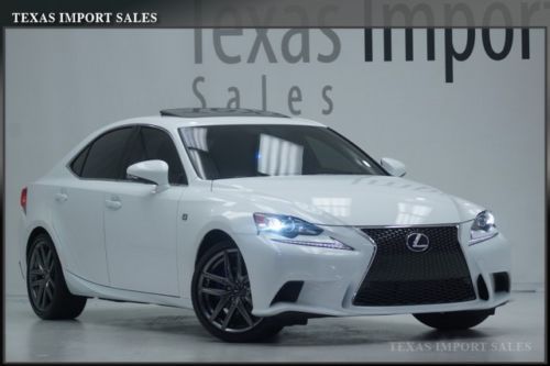 2014 is250 f-sport,navigation,blind spot,white/red,1.49% financing
