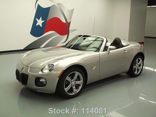 2008 pontiac solstice gxp roadster auto leather 43k mi texas direct auto