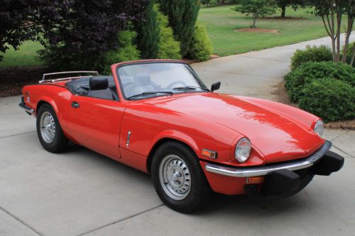 Triumph spitfire 1978 red 1500cc runs well