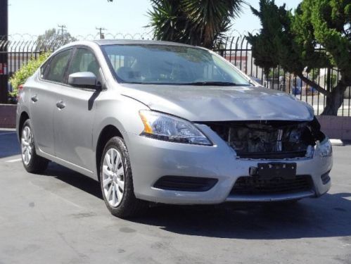 2014 nissan sentra sv damaged rebuilder runs! fixer crashed project economical!!