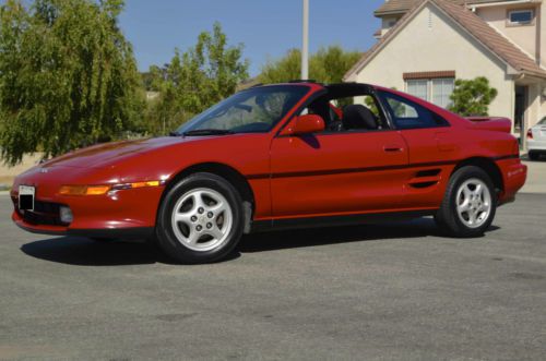 1991 toyota mr2 turbo coupe sw20 1 owner very clean socal car all original t-top