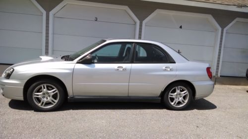 2004 subaru impreza wrx silver sedan 5 speed