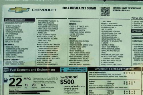 2014 Chevrolet Impala 2LT, US $28,610.00, image 9