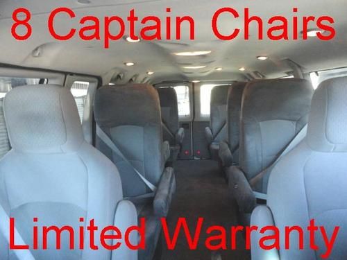 2009 ford e150 xlt e-series van 8 captain chairs