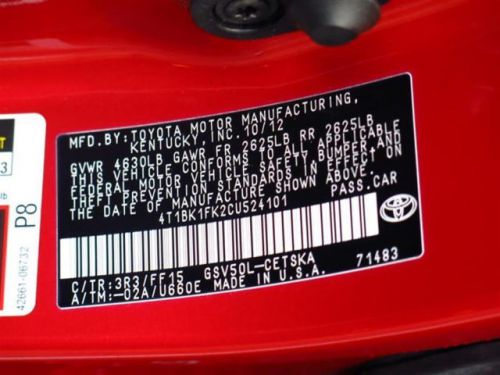 2012 Toyota Camry SE, US $23,990.00, image 23