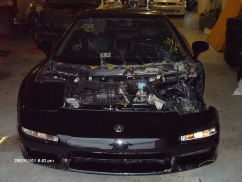 Black 1991 acura nsx