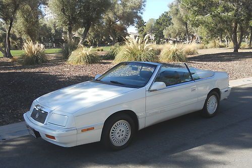 1988 chrysler lebaron convertible - ultimate gtc turbo - two owners - no reserve