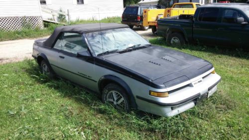 1987 pontiac sunbird gt turbo convertible rare one of 1,540 made!