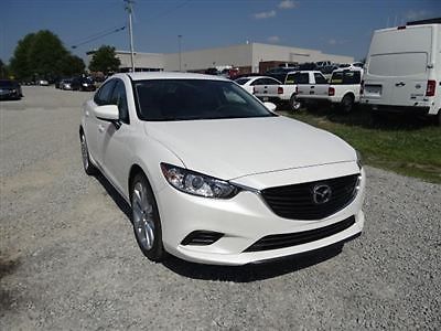 Mazda mazda6 i touring new 4 dr sedan gasoline 2.5l 4 cyl  snowflake white