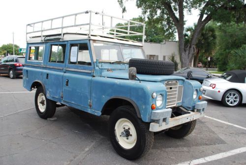 1972 land rover series iii defender 109 lwb diesel safari roof wagon