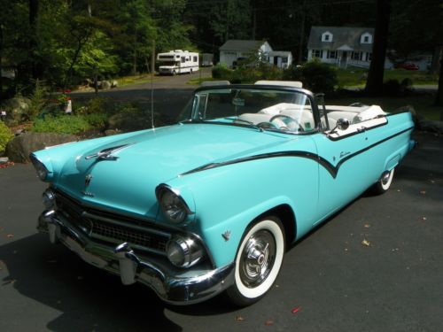 1955 ford fairlane sunliner new 351 w/ c-6 auto vintage air 100 miles