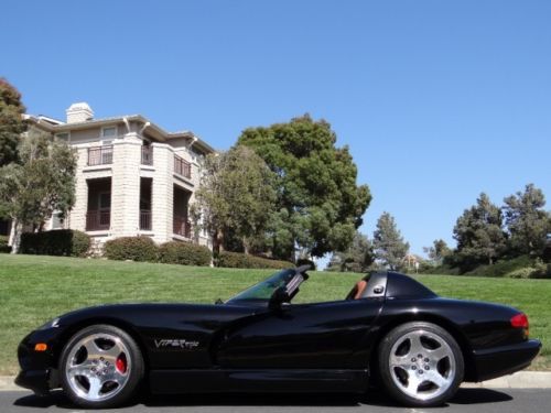 2000 dodge viper rt/10 roadster in black with upgrades convertible rt10