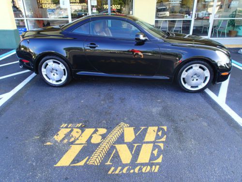 2002 lexus sc430 convertible navigation, heated seats, hardtop, 300hp, warranty!