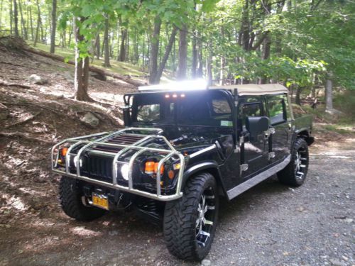 1997 hummer h1, kit car, black, 4x4, 24&#034; wheels, 454 v8, 1 ton chassis