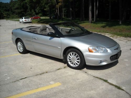 2001 sebring lxi,loaded , 71.705 orig.miles,no reserve,like new condition