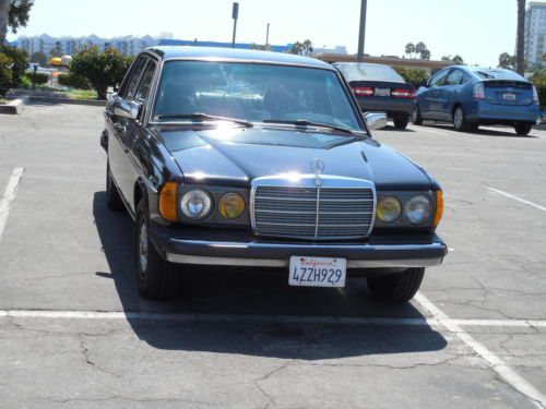 California car black on black 1985 300turbo diesel