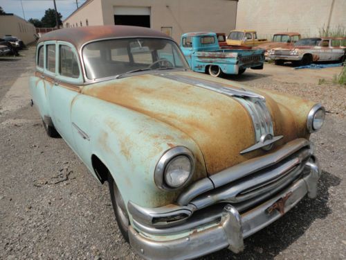 54 pontiac chieftain tin woody barn find original patina woodie wagon ratrod