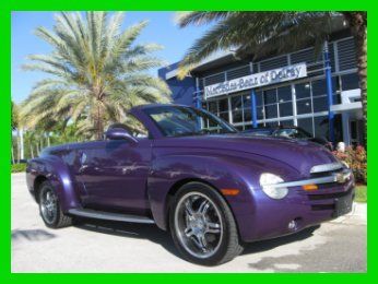 04 ultra violet blue 5.3l v8 ss-r roadster truck *bed finisher *low miles *fl