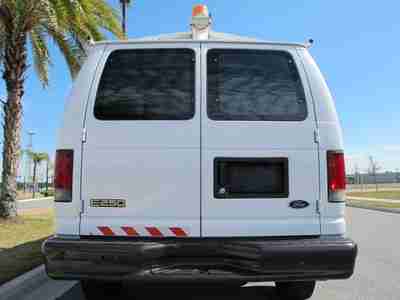 FORD E250 CARGO VAN WITH WORK BINS SHELVES LADDER RACKS, image 7