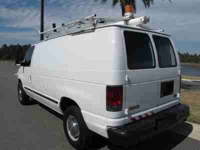 FORD E250 CARGO VAN WITH WORK BINS SHELVES LADDER RACKS, image 9