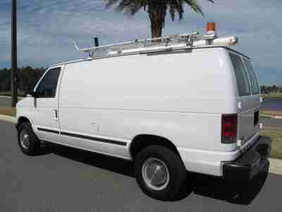 FORD E250 CARGO VAN WITH WORK BINS SHELVES LADDER RACKS, image 10