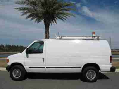 FORD E250 CARGO VAN WITH WORK BINS SHELVES LADDER RACKS, image 11