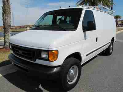 FORD E250 CARGO VAN WITH WORK BINS SHELVES LADDER RACKS, image 13