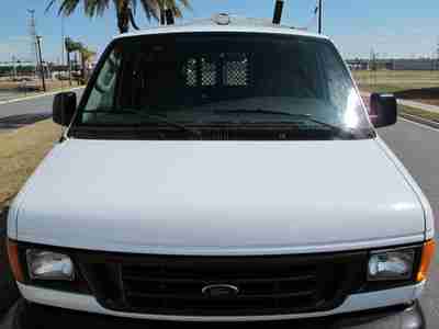FORD E250 CARGO VAN WITH WORK BINS SHELVES LADDER RACKS, image 15