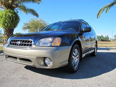 03 awd 4x4 subaru wagon 49,000 miles very clean fl car no rust low reserve call