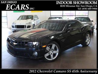 2012 chevrolet camaro ss 45th anniversary carbon flash metallic 3k miles 2ss