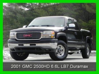 2001 gmc sierra 2500hd extended cab sle 4x4 4wd 6.6l lb7 dmax diesel cloth ac