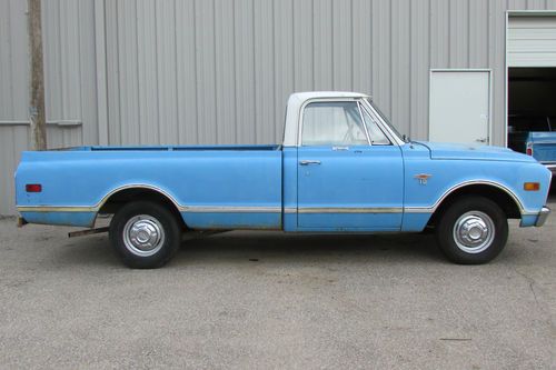 1968 chevrolet chevy c10 custom pickup 1967-1972 chevy p/u near rust-free body