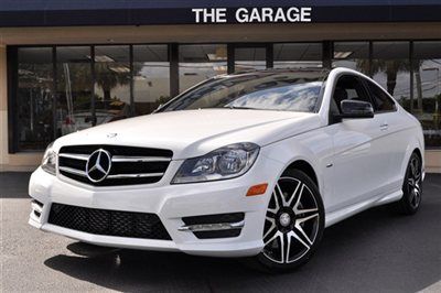 2013 mercedes-benz c250 coupe sport pkg plus 1.8 l turbo,white/blk dinamica int!