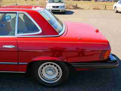 RARE MERCEDES BENZ 380SL CONVERTIBLE LOW MILES CLEAN V8 AUTO HARD SOFT TOPS, image 9