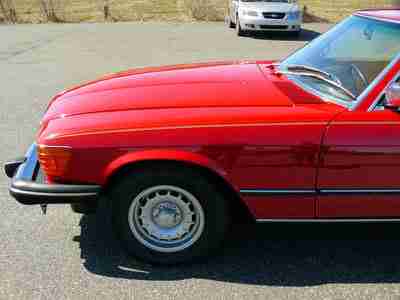 RARE MERCEDES BENZ 380SL CONVERTIBLE LOW MILES CLEAN V8 AUTO HARD SOFT TOPS, image 11