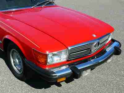 RARE MERCEDES BENZ 380SL CONVERTIBLE LOW MILES CLEAN V8 AUTO HARD SOFT TOPS, image 14