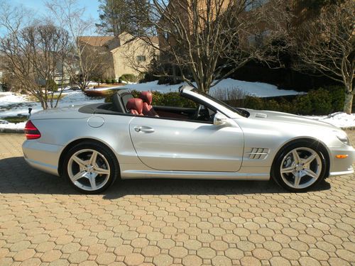 2009 mercedes-benz sl550 convertible 5.5l silver arrow edition