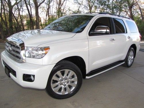 2011 toyota sequoia platinum navigation dvd loaded 29k miles warranty very nice!