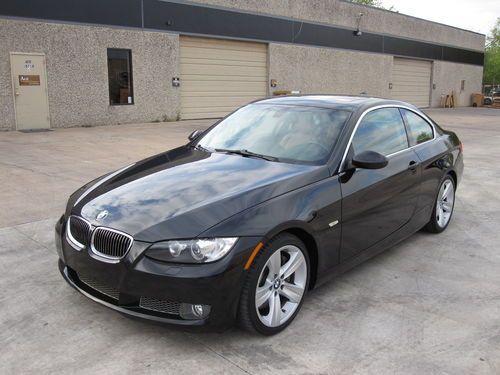 2007 bmw 335i base coupe 28k low miles! twin turbo 6 speed nav rare color combo!