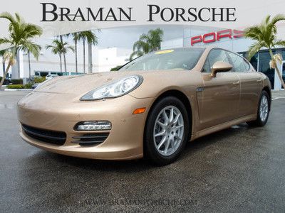 Panamera luxor beige nav bluetooth bose xm rev camera 14 way pwr seats  xenons