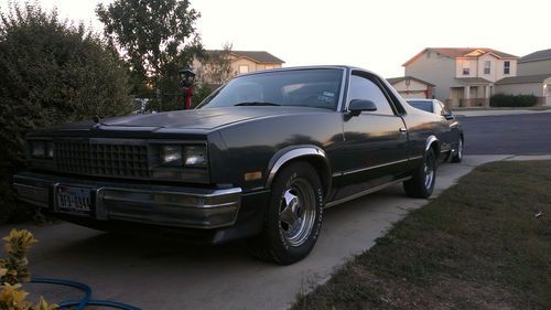 1987 chevrolet el camino 305 v8 original motor 84,000 miles. california car.