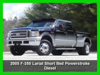 2005 f350 lariat 4 door dually short bed 4x4 4wd 6.0l powerstroke diesel leather