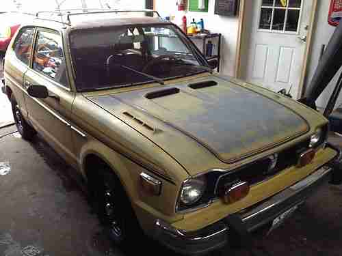 1977 Honda CVCC Hatchback Rare Automatic with Factory Air induction hood!, image 8