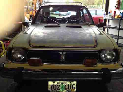 1977 Honda CVCC Hatchback Rare Automatic with Factory Air induction hood!, image 9