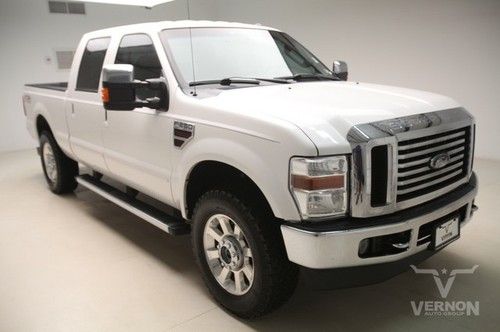 2010 lariat crew 4x4 fx4 leather heated trailer hitch diesel we finance 43k mile