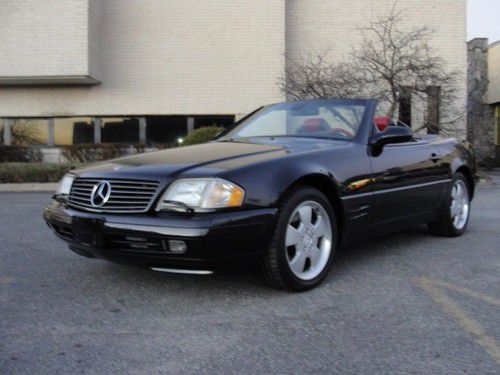 2000 mercedes-benz sl500 designo black diamond edition, only 23,664 miles