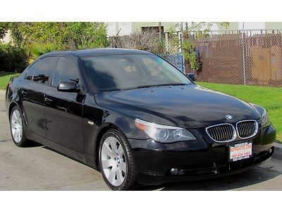 2006 bmw 530i premium/sport/cold weather package/navigation clean pre-owned