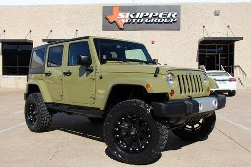 2013 jeep wrangler sahara unlimited monster 6 inch lift xd wheels led lights