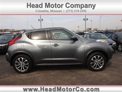 2011 nissan juke 5dr i4 cvt sl awd low miles gas, auto, warranty 1.6l dohc grey